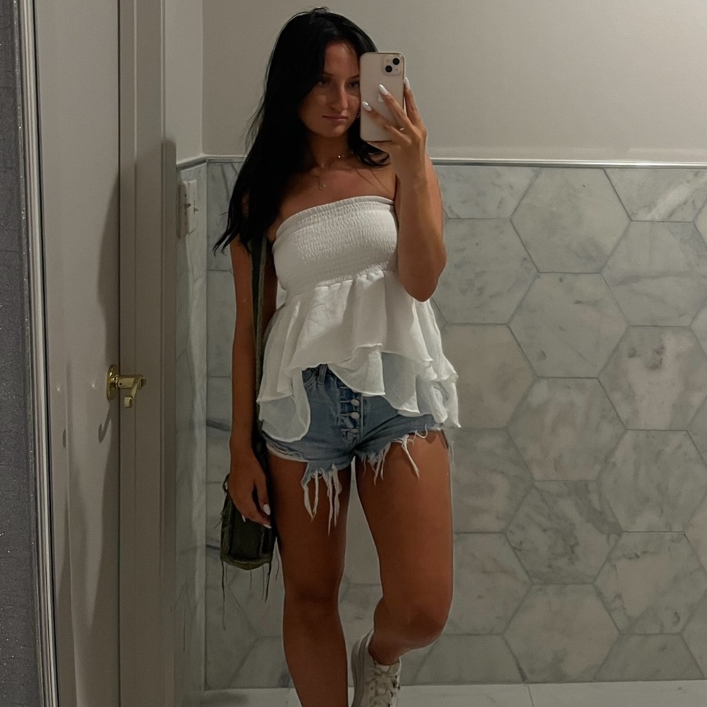 White tube top